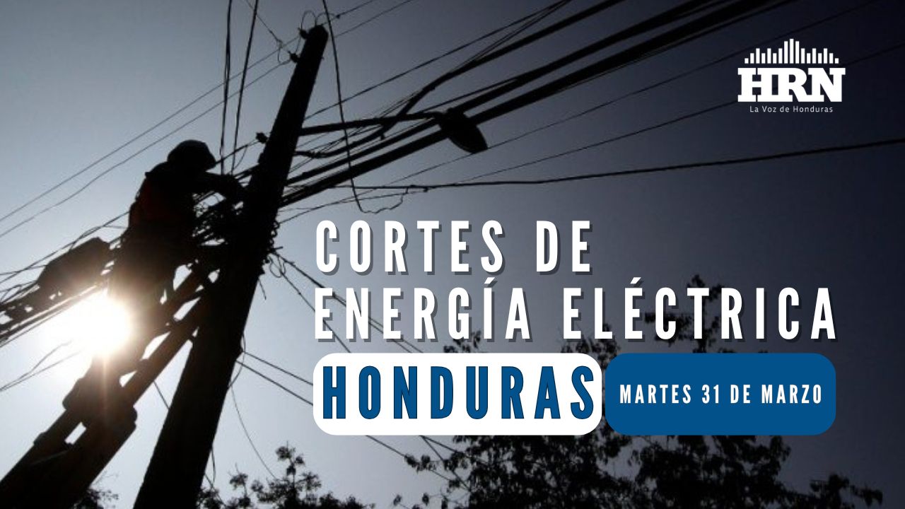 &iquest;Habr&aacute; cortes de energ&iacute;a programados en Honduras este martes 31 de marzo?